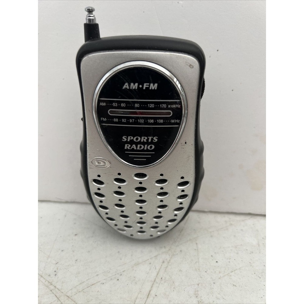 Duraband Sports Radio AM/FM PR-355 Handheld Portable Works w Built in speaker